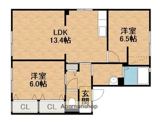 カーザクリチーバ【1階】の間取り