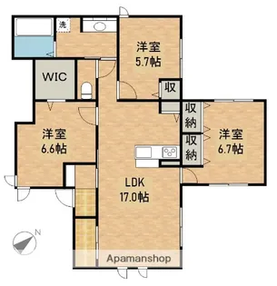 ウエストデール パーク【1階】の間取り