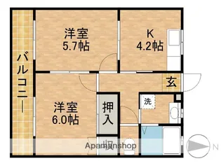 ハイツ2526【301号室】の間取り