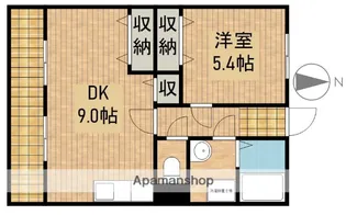 パルティールⅡ【1階】の間取り