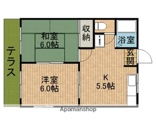 エクセル中溝B【101号室】の間取り