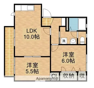 シーワン【2階】の間取り