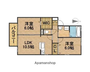 トータスB【2階】の間取り