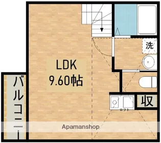 スロウハイツ【203号室】の間取り