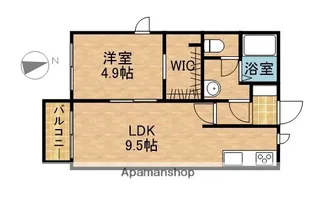 クローバーB【2階】の間取り