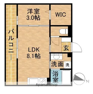 CIELBLUEB【3階】の間取り