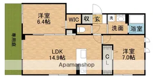 アプリーレ【101号室】の間取り