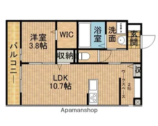 フェリシア【3階】の間取り