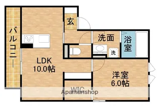 ヴァンヴェール【1階】の間取り