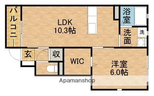 フレーシュⅡ【1階】の間取り