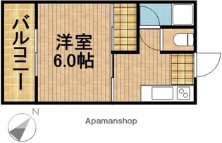 コーポスカイビュー【1階】の間取り