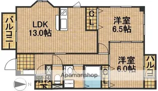 シュプールしのはらⅩⅡ【1階】の間取り