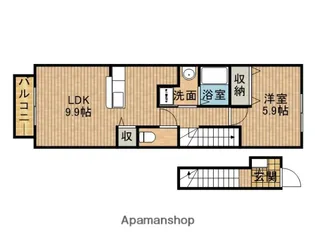 ジュネス小石川E【2階】の間取り