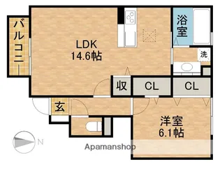 フローラ【1階】の間取り
