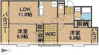 マナー領家【4階】の間取り