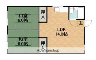 コーポ大地【2階】の間取り