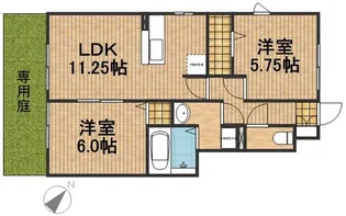 セプテンベール【1階】の間取り