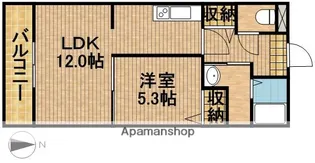 サンポエム【302号室】の間取り