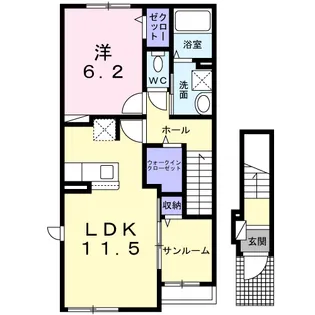ガイア C【2階】の間取り