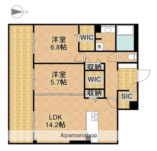 グラン東伊場【2階】の間取り
