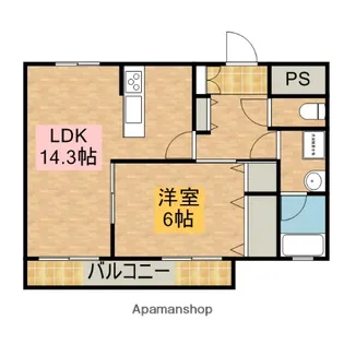 カーサ・ドマーニ【103号室】の間取り