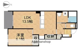 ボヌール【106号室】の間取り