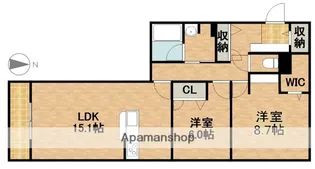 ヘスティア【1階】の間取り