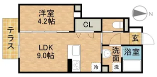 ハルモニア【1階】の間取り