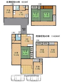 静岡県浜松市天竜区春野町気田【一戸建】の間取り