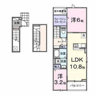 ヒカルサ浜松渡瀬町【3階】の間取り