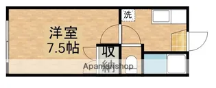 桜ヶ丘アパートB【202号室】の間取り