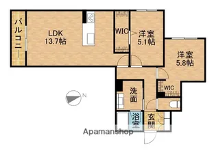 AXIS助信【1階】の間取り