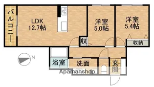 AXIS助信【3階】の間取り