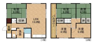 静岡県浜松市中央区大瀬町【一戸建】の間取り