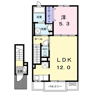 ミュリール【2階】の間取り