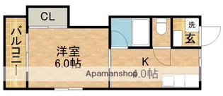静岡県掛川市緑ケ丘2丁目【アパート】の間取り