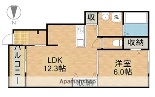 AFC RESIDENCE馬郡【1階】の間取り