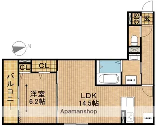 DーROOM下池川町【1階】の間取り