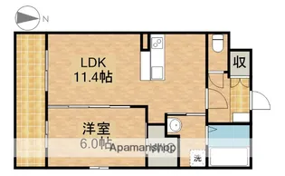 クレール奏KOMATSU【2階】の間取り