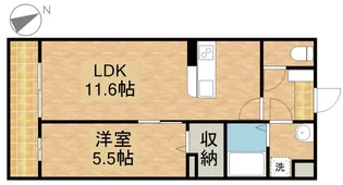 フェリス道本【3階】の間取り