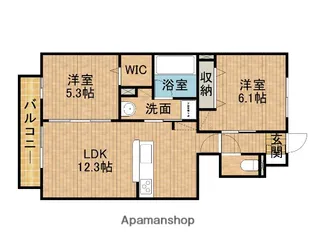 ノワール【1階】の間取り