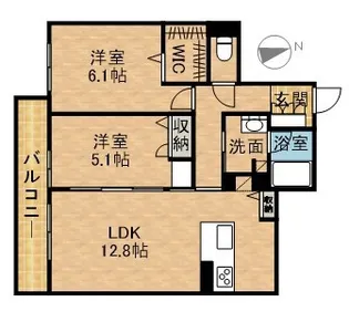 LE CHAINON【2階】の間取り