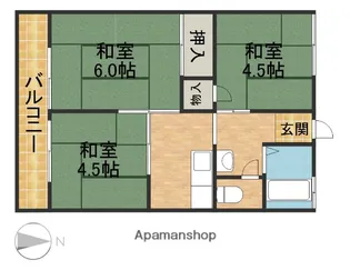 シティハイム清水【2階】の間取り