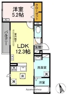 SUN HILLS三組【1階】の間取り