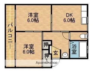 マルイハイツ【1階】の間取り