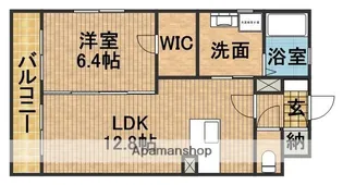 グランドール立野【206号室】の間取り