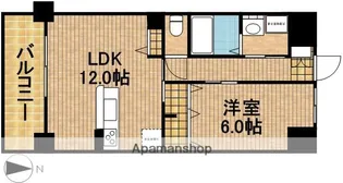 ホワイトアパートメント【6階】の間取り