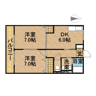 パストラルヒデ壱番館【2階】の間取り