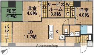 アルコリバーサイド【4階】の間取り