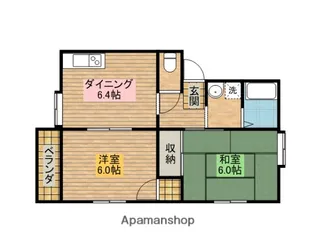 サンアベニュー【202号室】の間取り